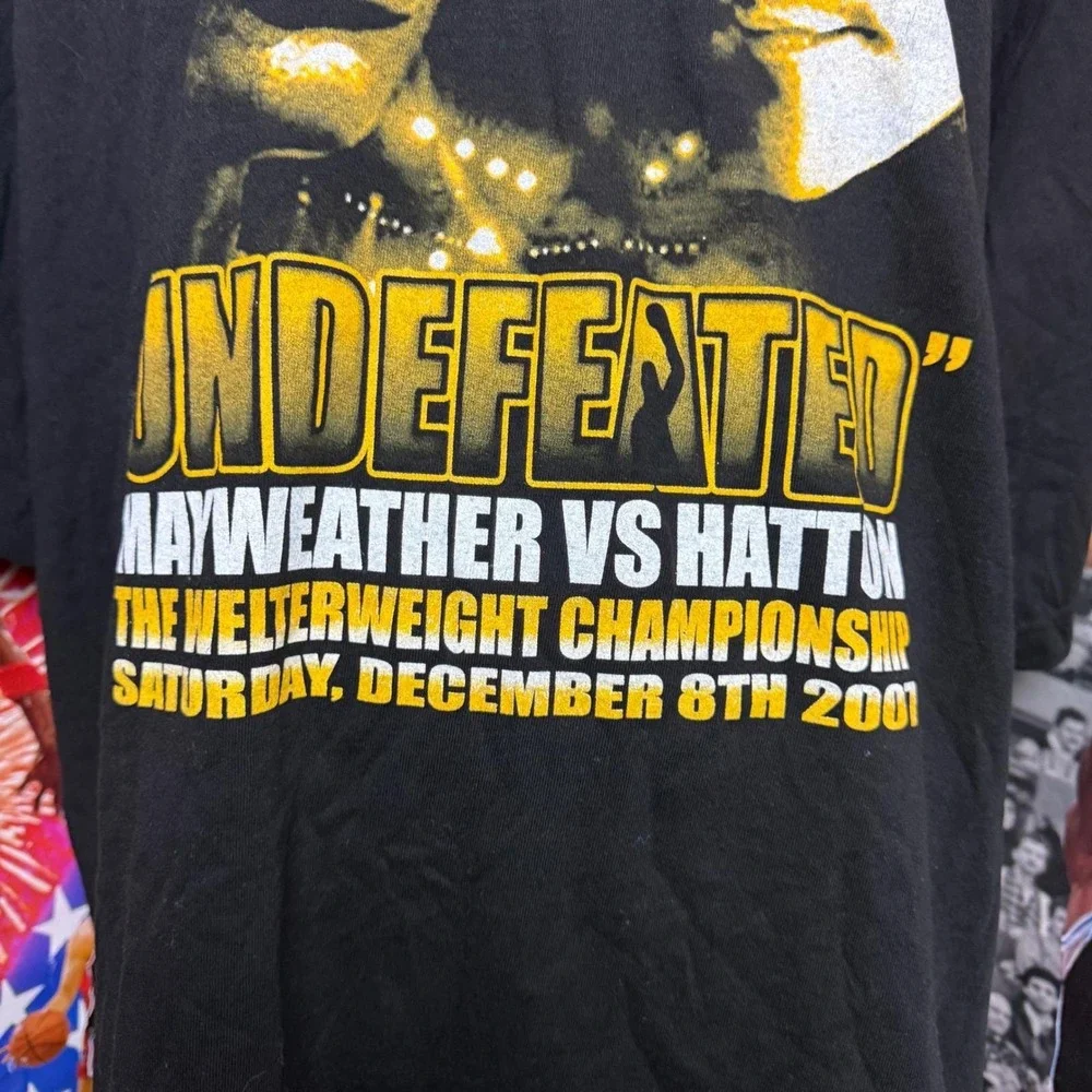 Floyd Mayweather vs Ricky Hatton Boxing T Shirt Undefeated Welterweight Sz 3XL